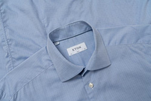 Men eton shirt - men, blue