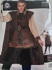 Viking Warrior Nordic Anglo Saxon Historical Fancy Dress Costume Size M