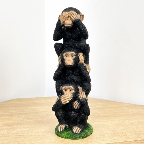 Monkey ornament see speak - speak, hear