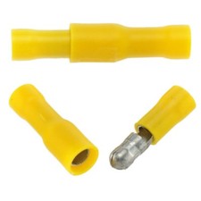 Yellow Solderless Crimp Bullet