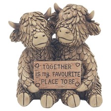 Hughie Highland Cow Together
