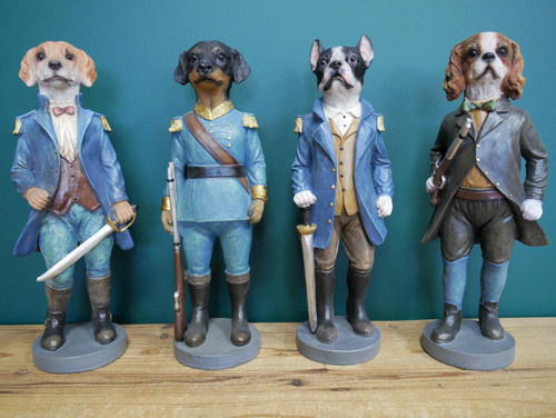 Set military dog statues - dog,