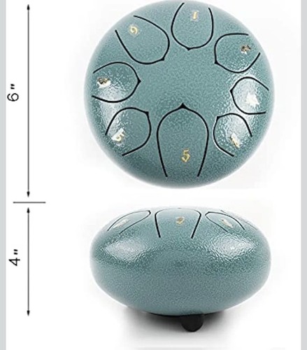Steel tongue drum 6inch - steel,