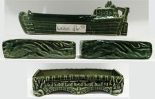 4 Wade Green Pottery Trinket Dishes