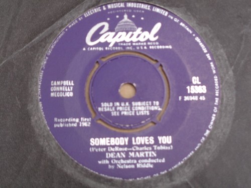 Dean martin somebody loves - somebody,