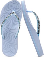 KuaiLu Women's Rhinestone Flip