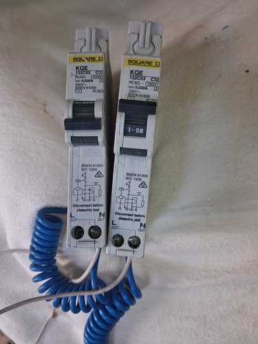 Square 32amp rcbo - d, rcbo.(used)