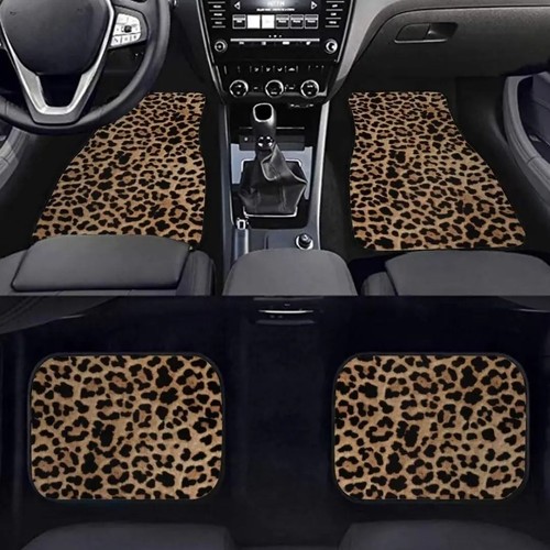 Leopard print car floor - leopard,