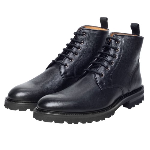 John white mason black leather - white,