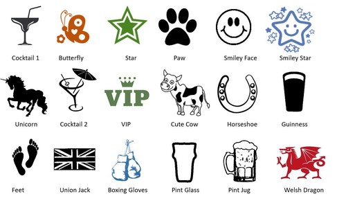 Loyalty card stamp 11mm - card, with