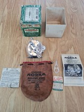 Vintage Rare Pflueger NORKA No 1335 Freespool Reel with Original Box Circa 1937