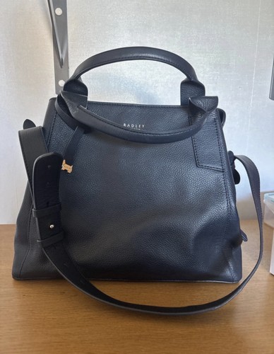 Radley navy blue handbag - radley,