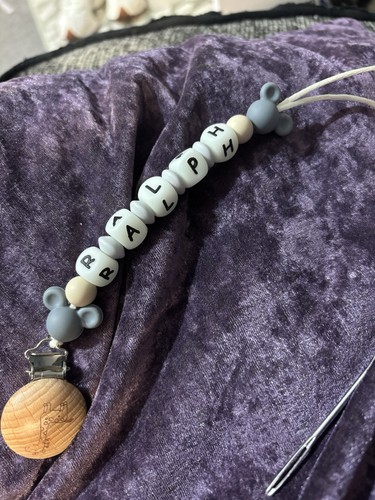 Personalised dummy clips - personalised,
