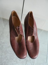 Shoes Brown Leather WW2 Lace