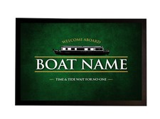 Personalised Boat Mat -  Green