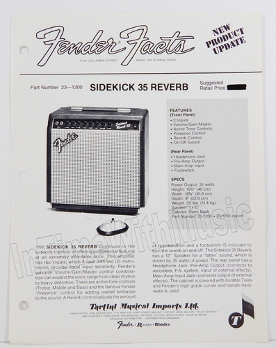 Fender facts vtg 1990s - vtg,