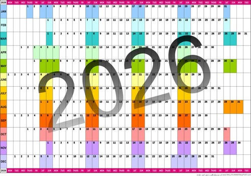 2026 year wall planner office - planner,