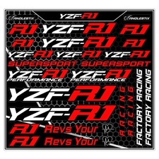 Yamaha yzf tank decals - yamaha, yzf-r1