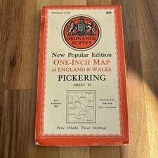 PICKERING Sheet 92 1947 CLOTH