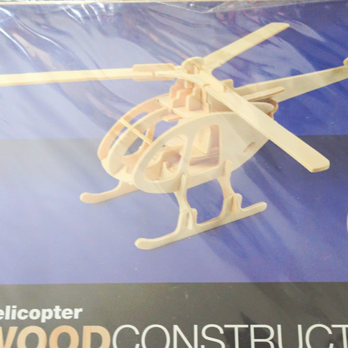 Woodcraft wooden helicopter - wooden,