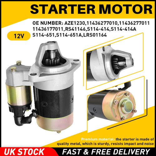 Starter motor 12v 4kw 8 - motor,