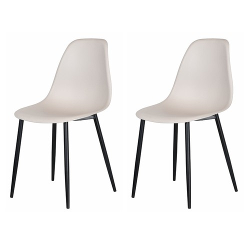 Pair aspen curve chairs - pair, of