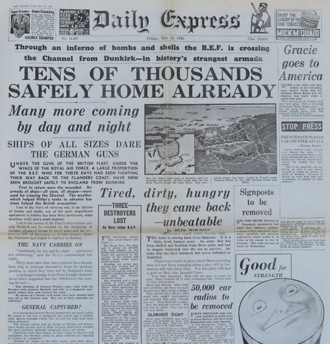 Vintage original daily express - vintage,