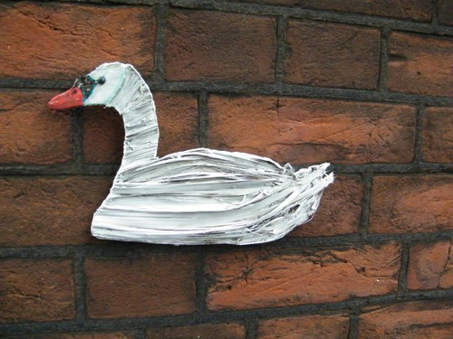 Driftwood and twine - , swan