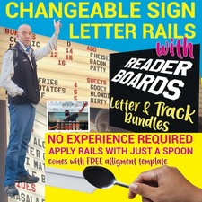 Clear Single Capacity Letter Channel 6m Kit – READERBOARDS Sign Rail