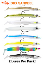 DRX Sandeels | 2 per Packet | 10g 20g 35g 50g Weedless Bass Sea Fishing Lures