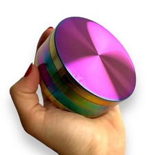 XL Grinder Rainbow Metal 100mm 4 inch 4 Layer Large Big Grinder Herb Crusher UK