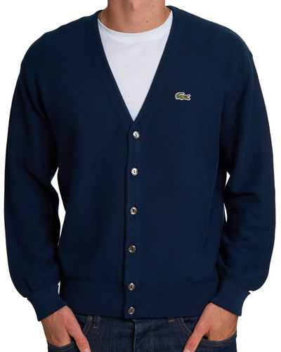 Lacoste cotton knit cardigan - cotton,