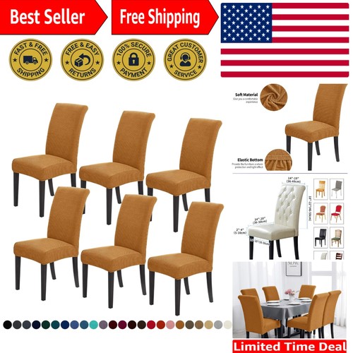 Gold stretch chair covers for - chair,