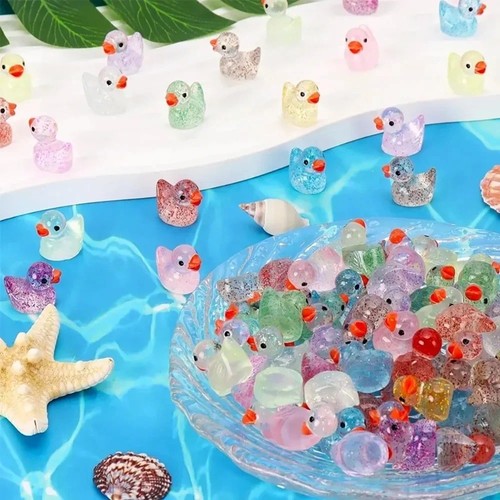 100pcs mini ducks colors - 10,