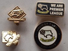 Derby County   Job Lot X4  Vintage Metal Football Pin Badge