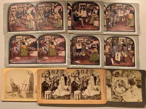 Painting stereoview photos - painting,