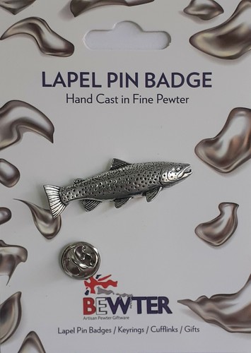 Brown trout fish - brown, lapel