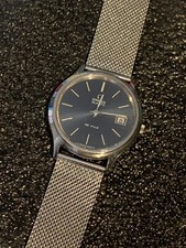 Vintage 1976 Omega De Ville watch. ST 192.0027. Calibre 1325. Blue/Silver