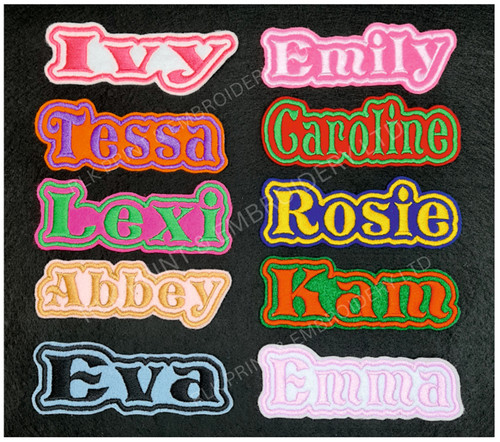 Personalised embroidered name - embroidered,