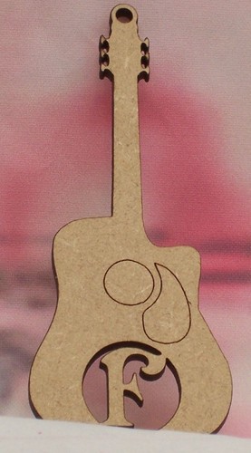 Personalised guitar shape - personalised,