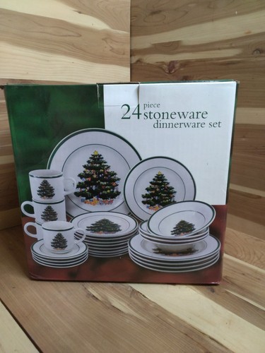 Piece stoneware dinner set - 24,