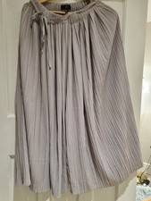 Missquided Grey Pleated Culottes Size UK 10