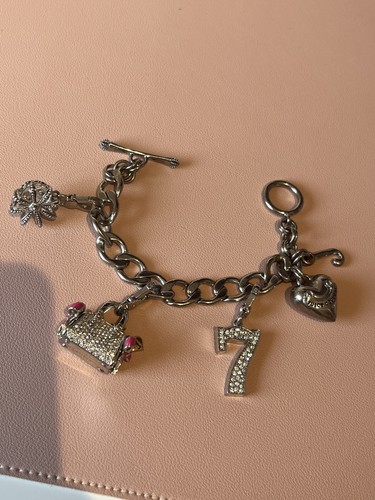 Juicy couture silver charm - juicy,