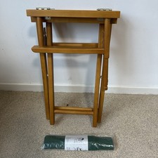 Director's Chair Green Wooden Frame Folding Vintage Style Camping Garden VW