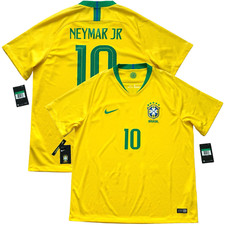 2018 Brazil Home Jersey #10