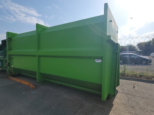 Waste skip tank and container - and,