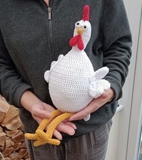 Handmade Crocheted Chicken Hen Soft Toy