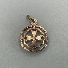 9ct rose gold maltese - 9ct, cross