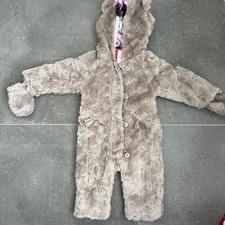Ted Baker Baby Girls Snowsuit Faux Fur Coat Age 12-18 Months