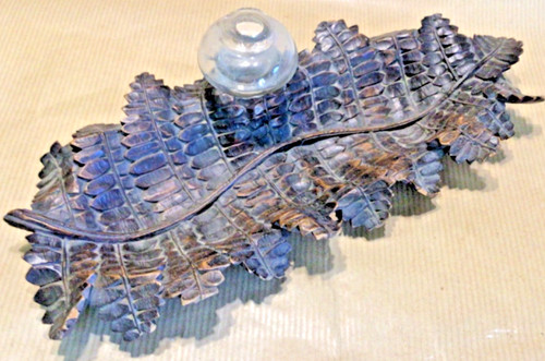 Antique carved wooden - carved, fern